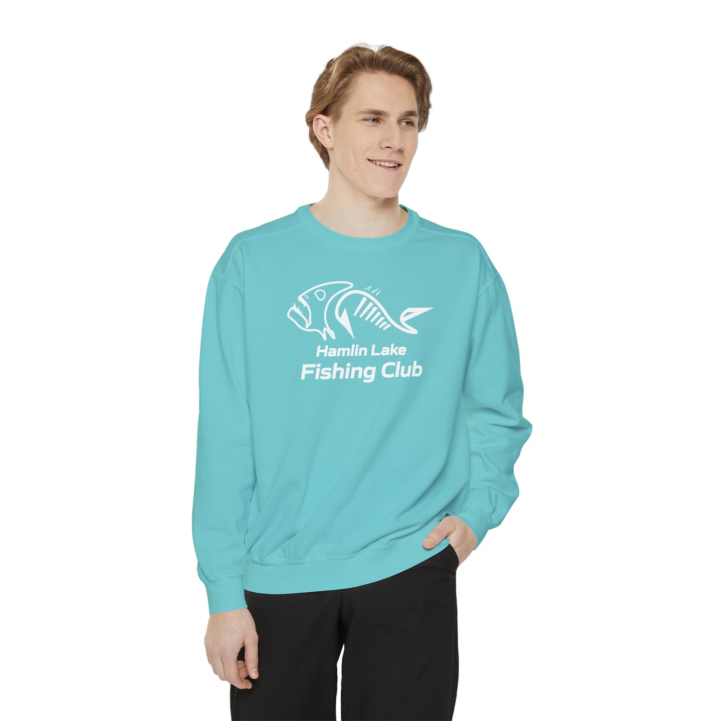 FCF Co. Hamlin Lake Fishing Club Unisex Garment-Dyed Sweatshirt