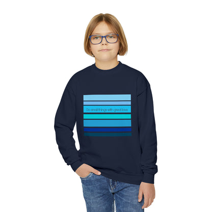 HLC Blue Stripes Youth Crewneck Sweatshirt