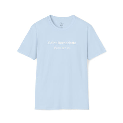 Saint Bernadette Pray for Us Unisex Softstyle T-Shirt