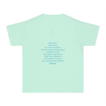 Hail Mary FoG w/prayer Youth Midweight Tee