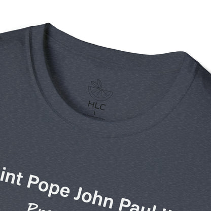 Saint Pope John Paul II Pray for Us Unisex Softstyle T-Shirt