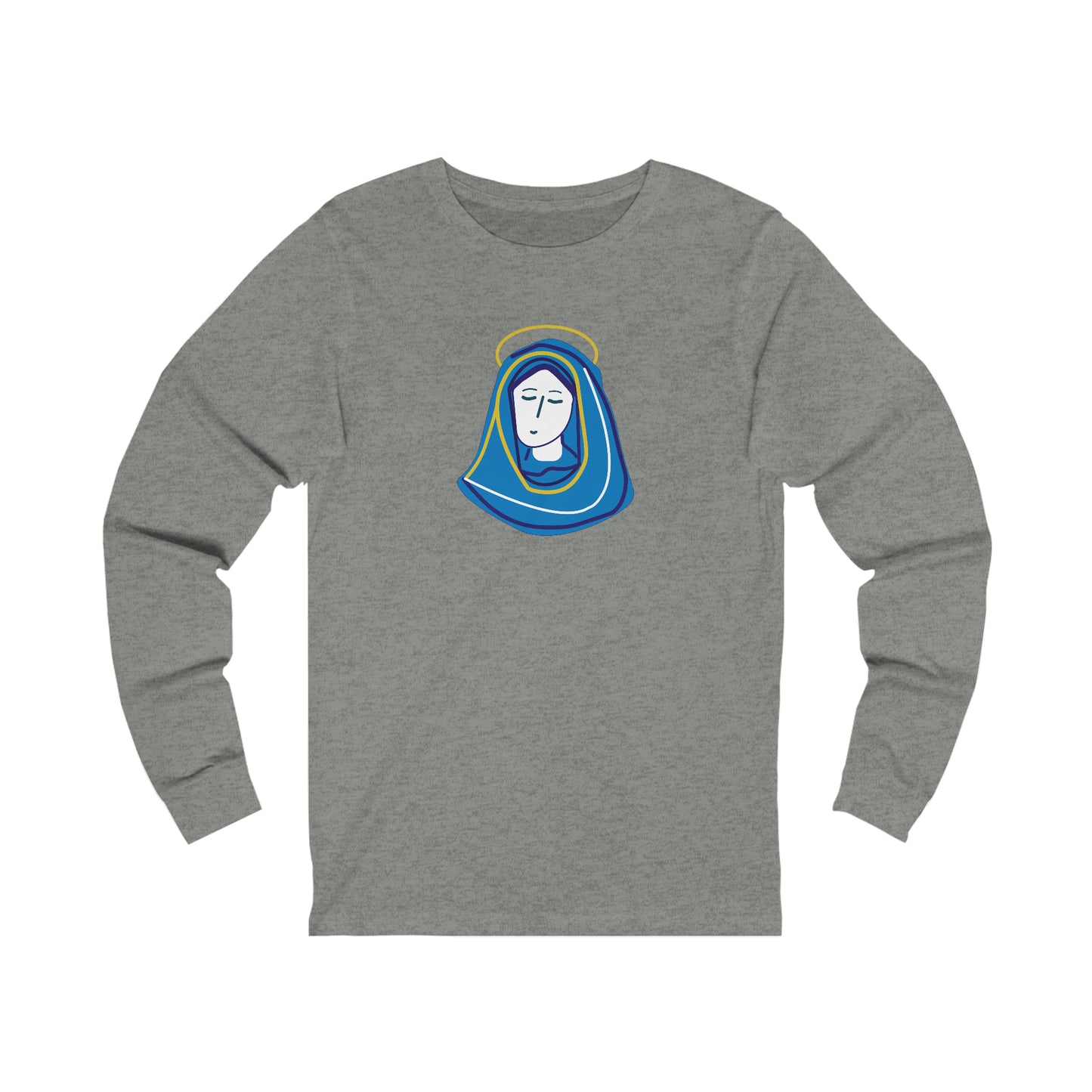 Hail Mary  w/prayer  Unisex Jersey Long Sleeve Tee