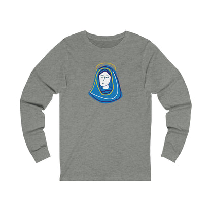 Hail Mary  w/prayer  Unisex Jersey Long Sleeve Tee