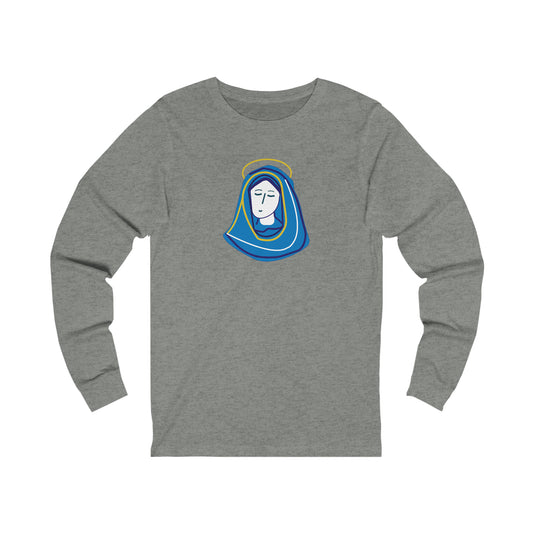 Hail Mary  w/prayer  Unisex Jersey Long Sleeve Tee