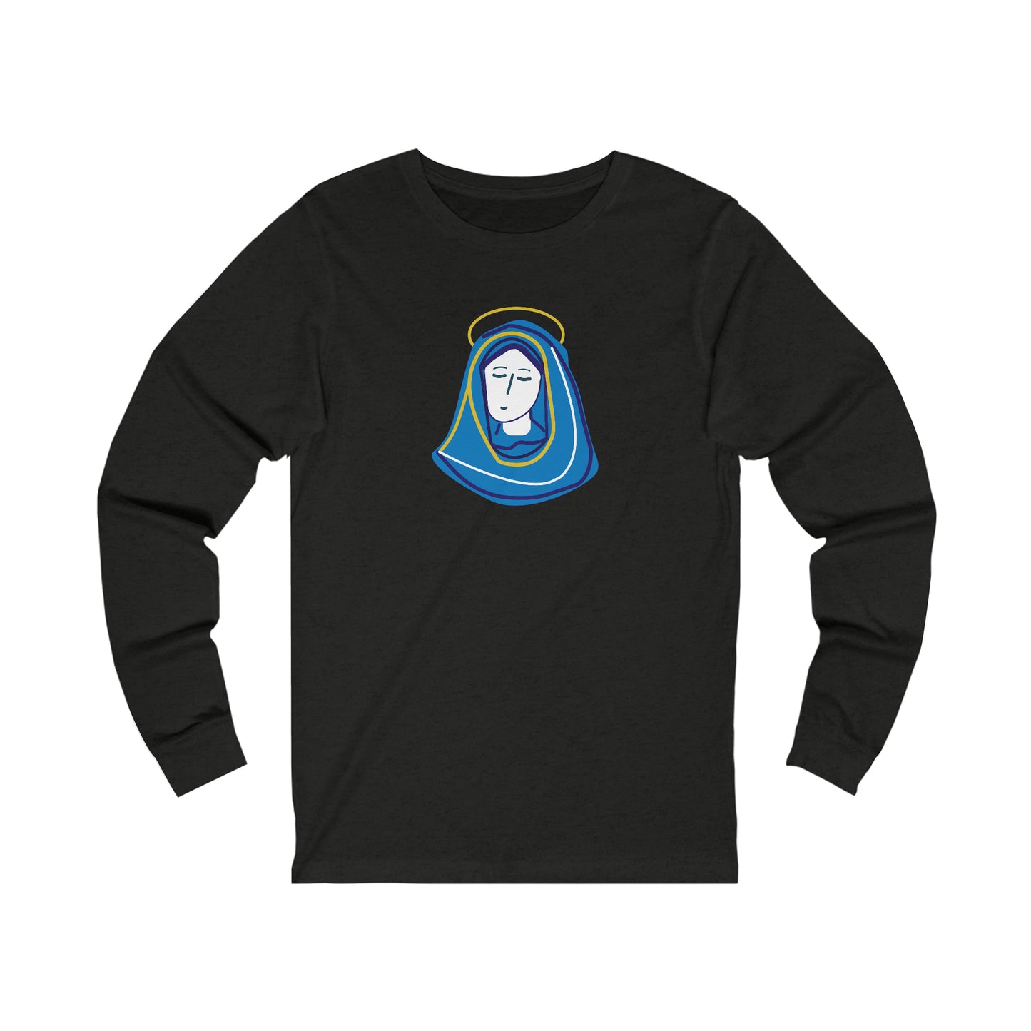 Hail Mary  w/prayer  Unisex Jersey Long Sleeve Tee