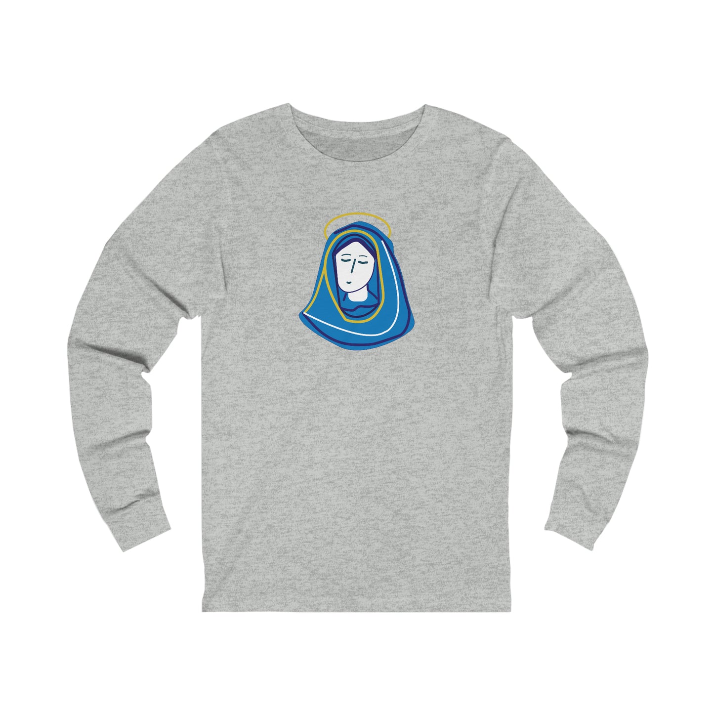 Hail Mary  w/prayer  Unisex Jersey Long Sleeve Tee