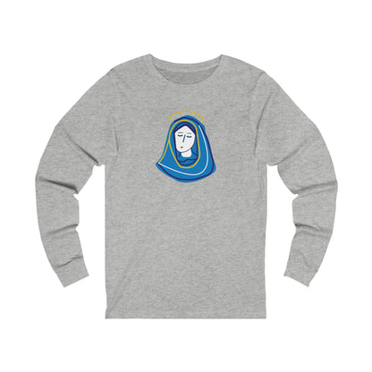 Hail Mary  w/prayer  Unisex Jersey Long Sleeve Tee