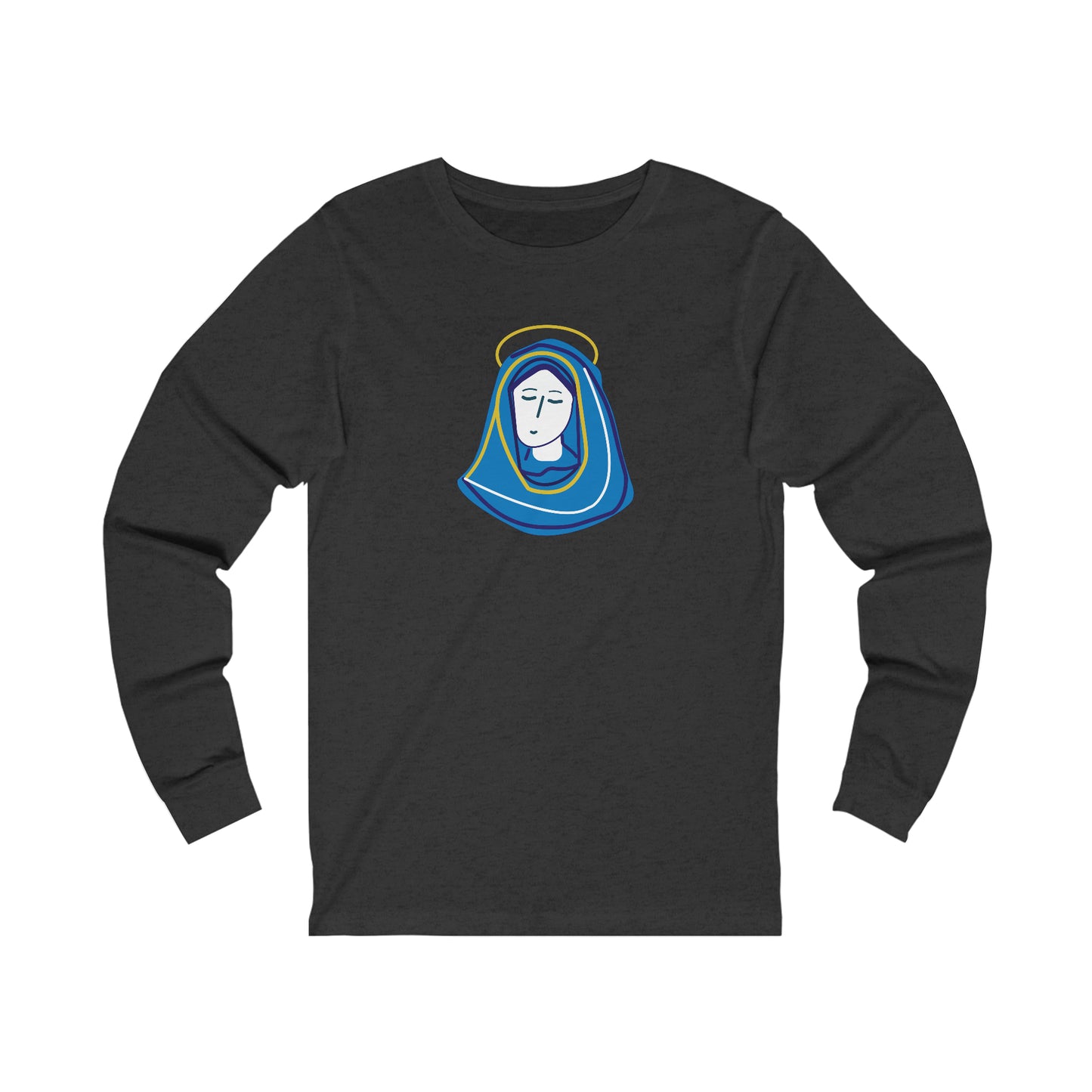 Hail Mary  w/prayer  Unisex Jersey Long Sleeve Tee