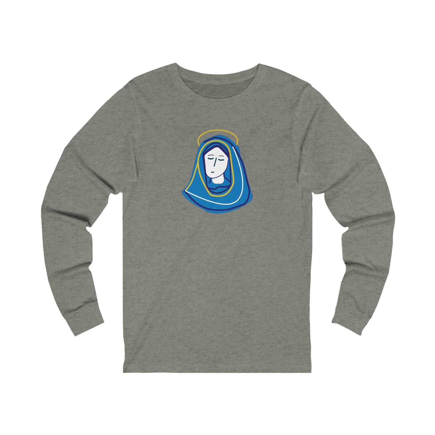 Hail Mary  w/prayer  Unisex Jersey Long Sleeve Tee