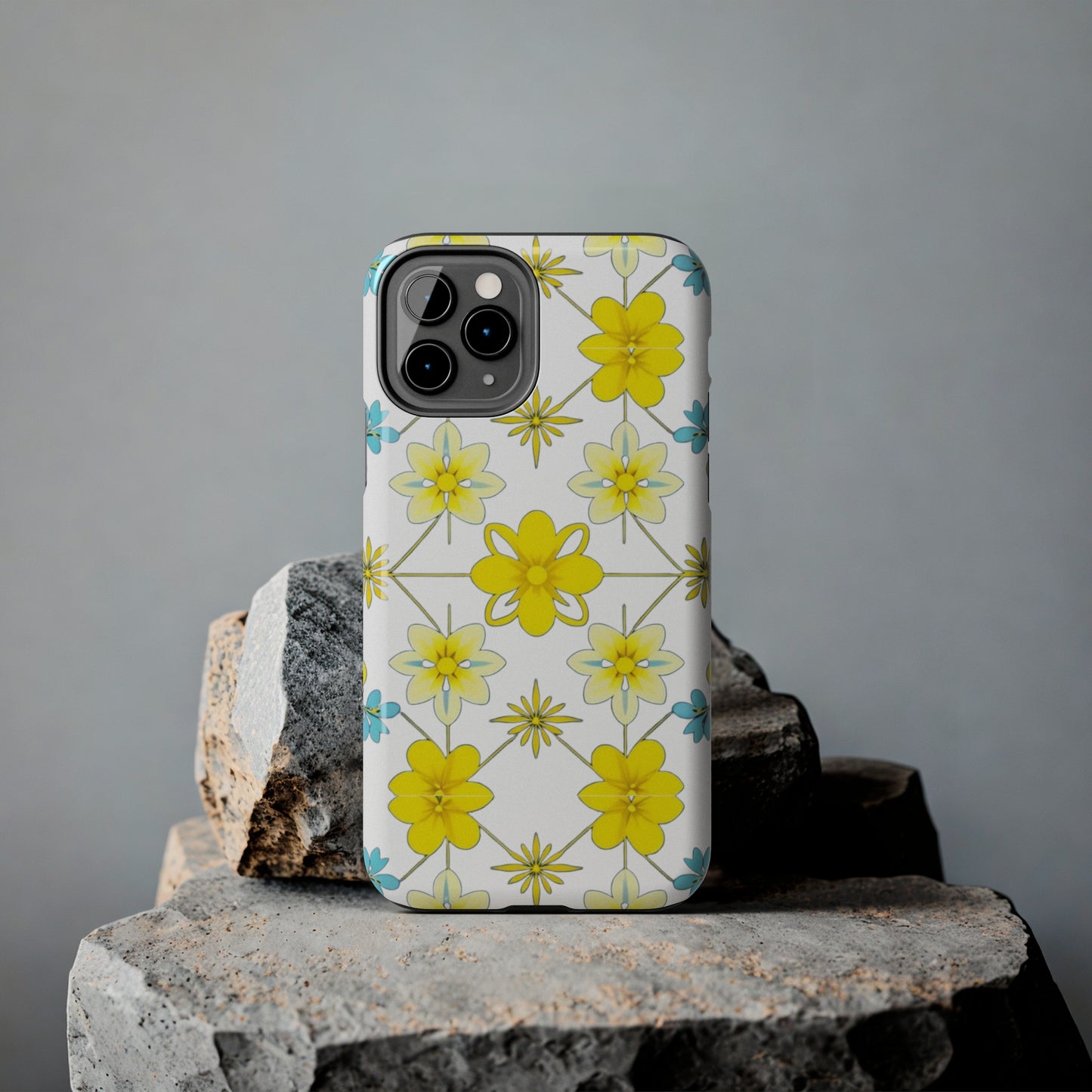 Vintage Yellow Flowers Tough Phone Cases