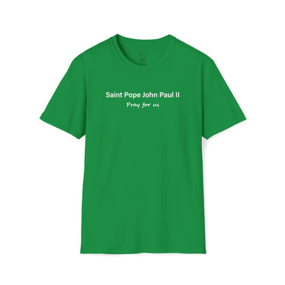 Saint Pope John Paul II Pray for Us Unisex Softstyle T-Shirt