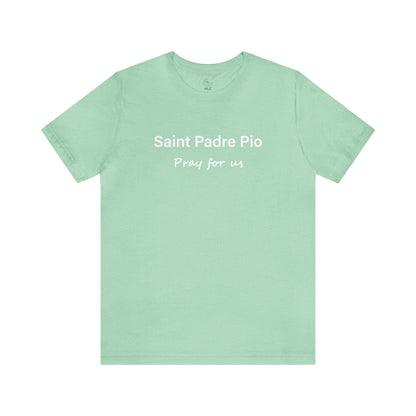 Saint Padre Pio Unisex Jersey Short Sleeve Tee