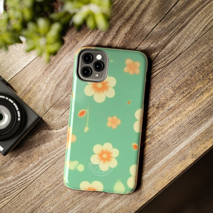 Vintage Coral flowers Tough Phone Cases