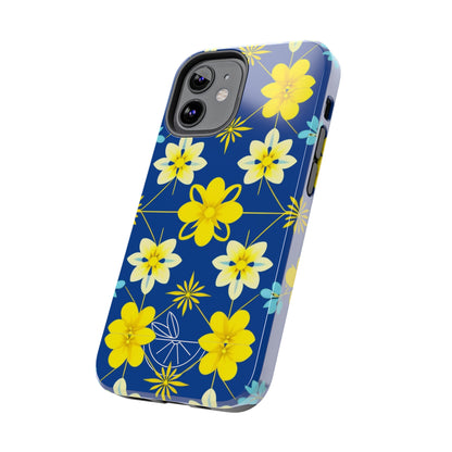 Vintage Yellow Flowers Tough Phone Cases