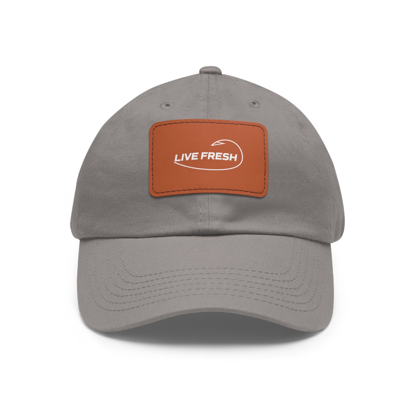 Fresh Coast Fishing Co. LIVE FRESH Hat with Leather Patch (Rectangle)