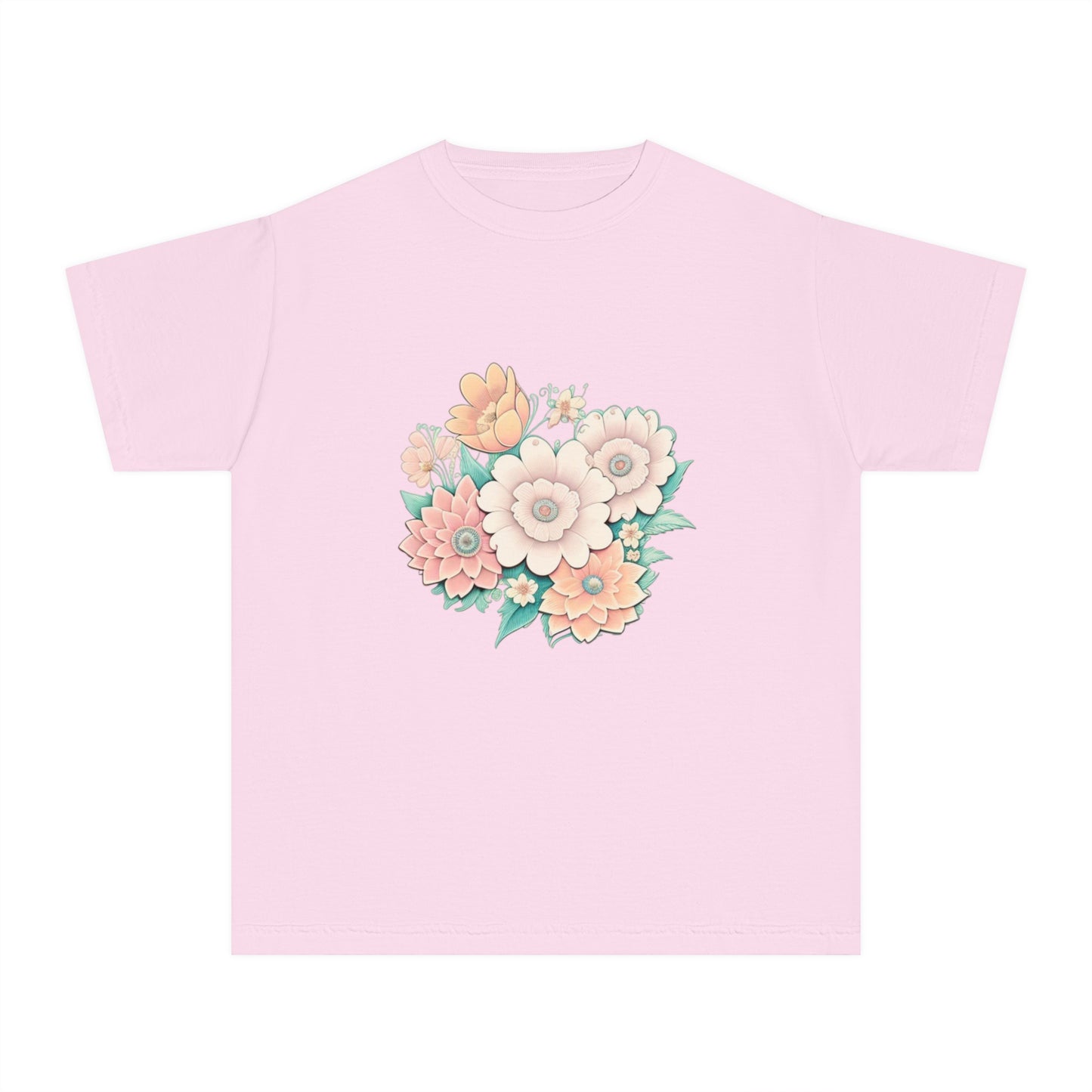 Hail Mary Prayer/Flowers Youth Midweight Tee