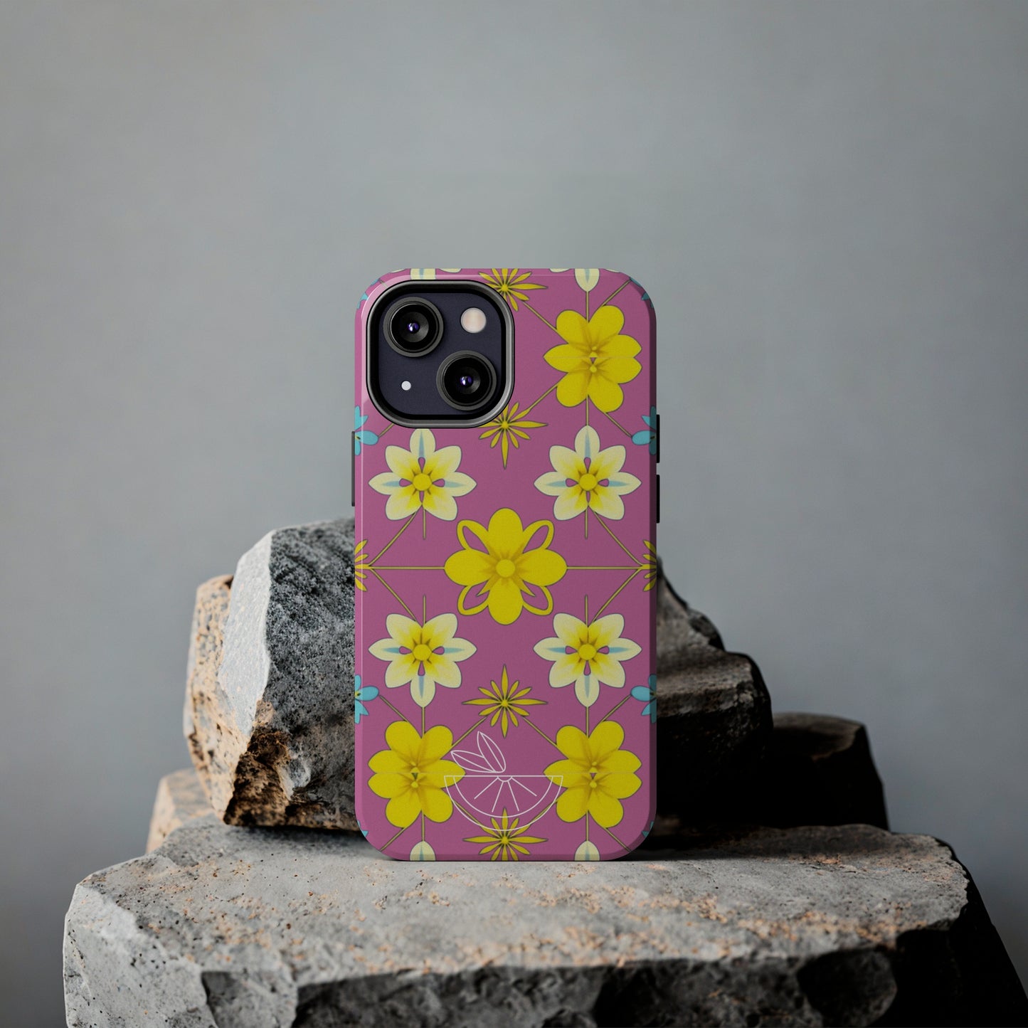 Vintage Yellow Flowers Tough Phone Cases