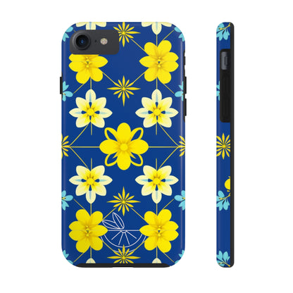 Vintage Yellow Flowers Tough Phone Cases