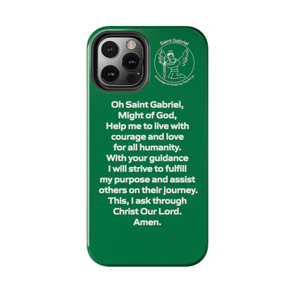 Saint Gabriel Prayer Design Tough Phone Cases