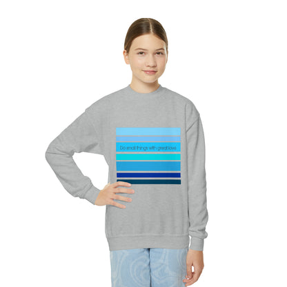 HLC Blue Stripes Youth Crewneck Sweatshirt