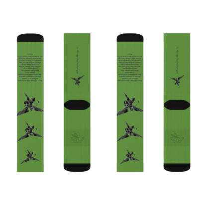 Saint Michael w/ prayer socks Sublimation Socks