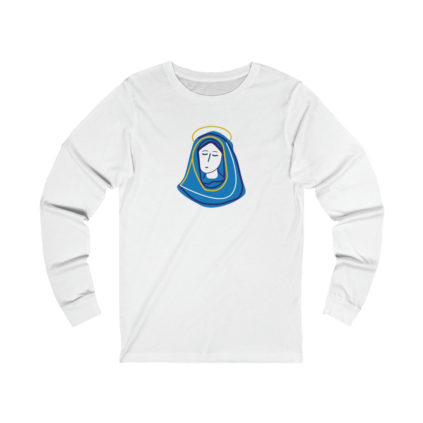 Hail Mary  w/prayer  Unisex Jersey Long Sleeve Tee