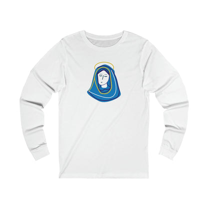 Hail Mary  w/prayer  Unisex Jersey Long Sleeve Tee