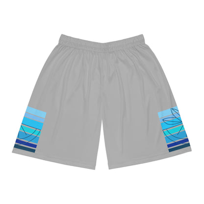 HLC Blue Stripes Basketball Shorts (AOP)