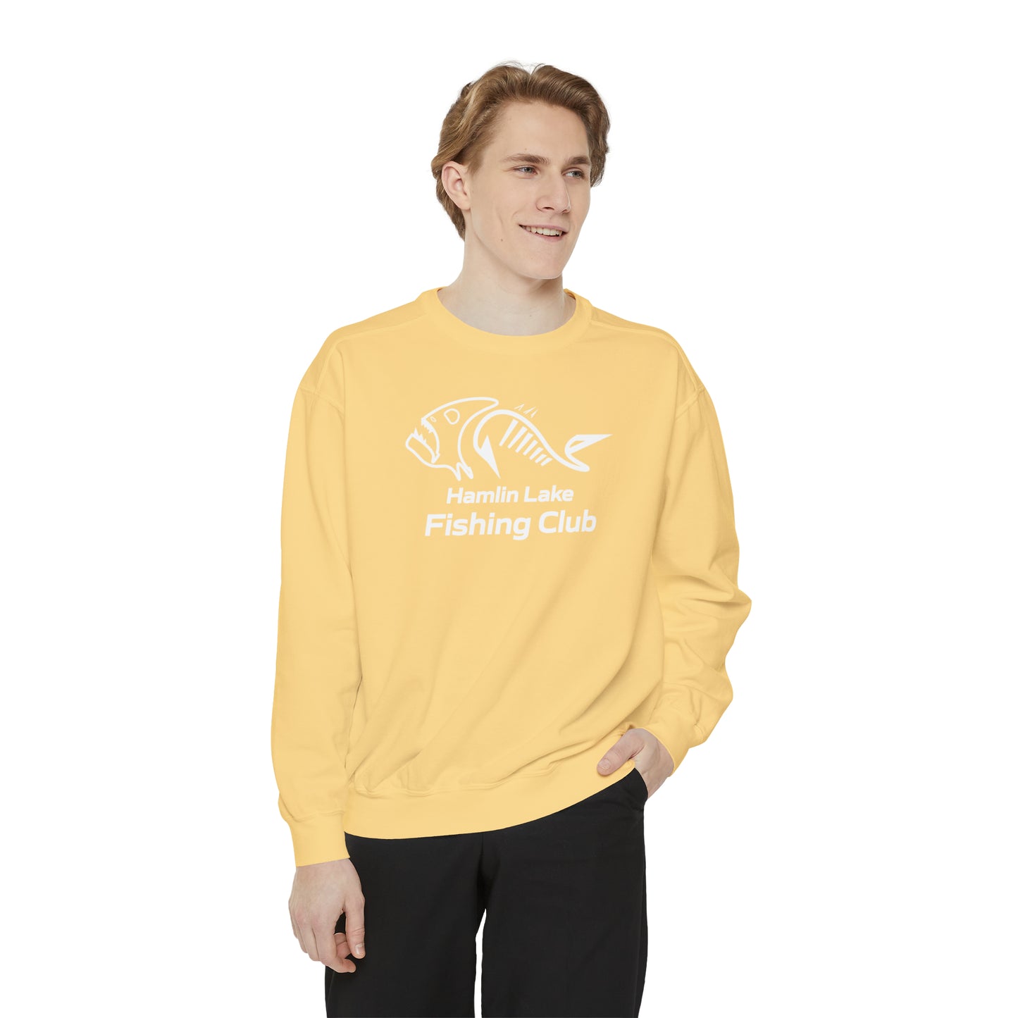 FCF Co. Hamlin Lake Fishing Club Unisex Garment-Dyed Sweatshirt