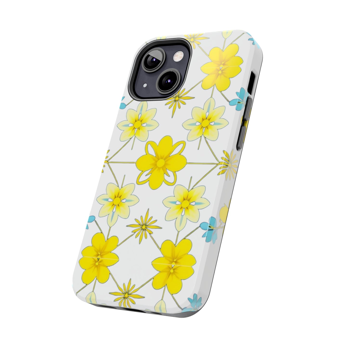 Vintage Yellow Flowers Tough Phone Cases