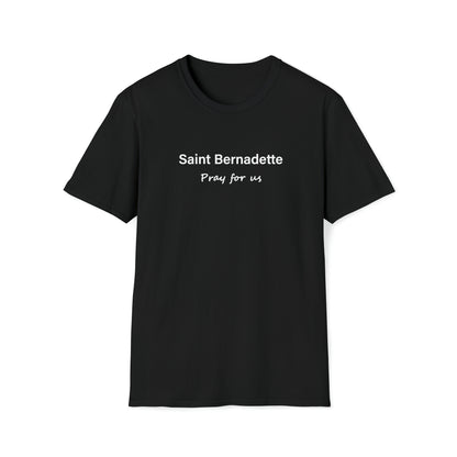 Saint Bernadette Pray for Us Unisex Softstyle T-Shirt