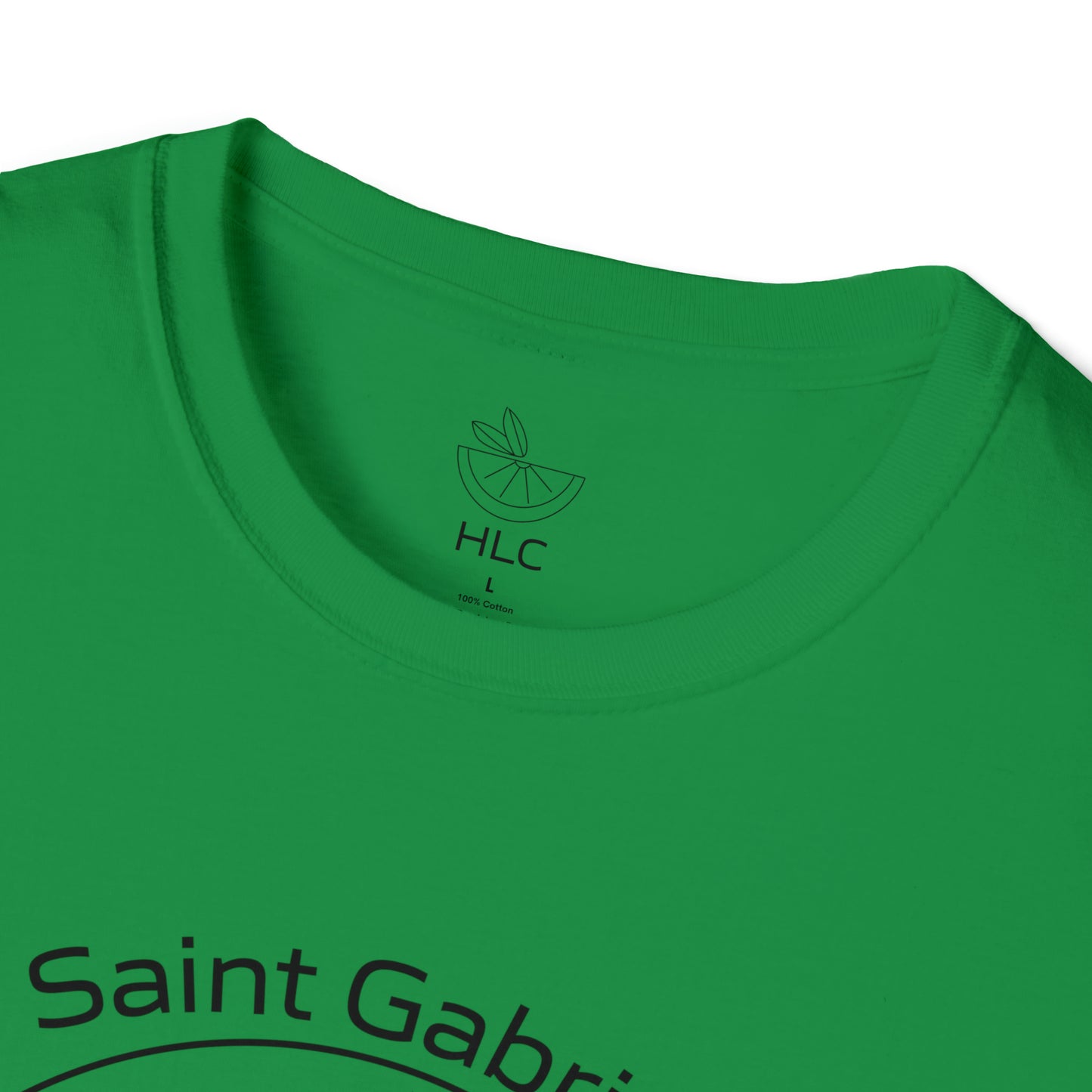 Saint Gabriel Art w/ prayer Unisex Softstyle T-Shirt