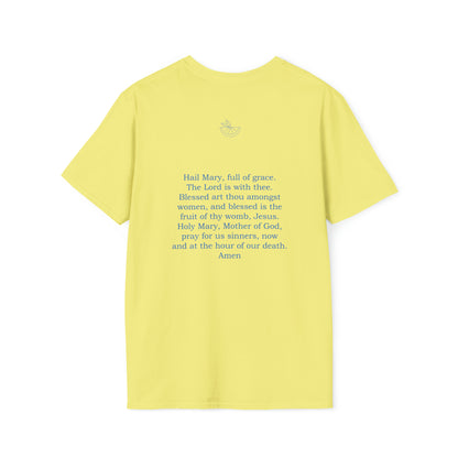 Hail Mary w/prayer Unisex Softstyle T-Shirt