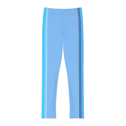 HLC Blue Stripes Youth Full-Length Leggings (AOP)