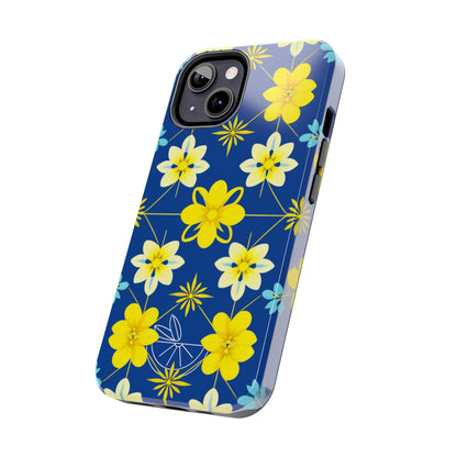 Vintage Yellow Flowers Tough Phone Cases