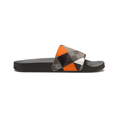 Orioles Fan Geo Print Youth PU Slide Sandals