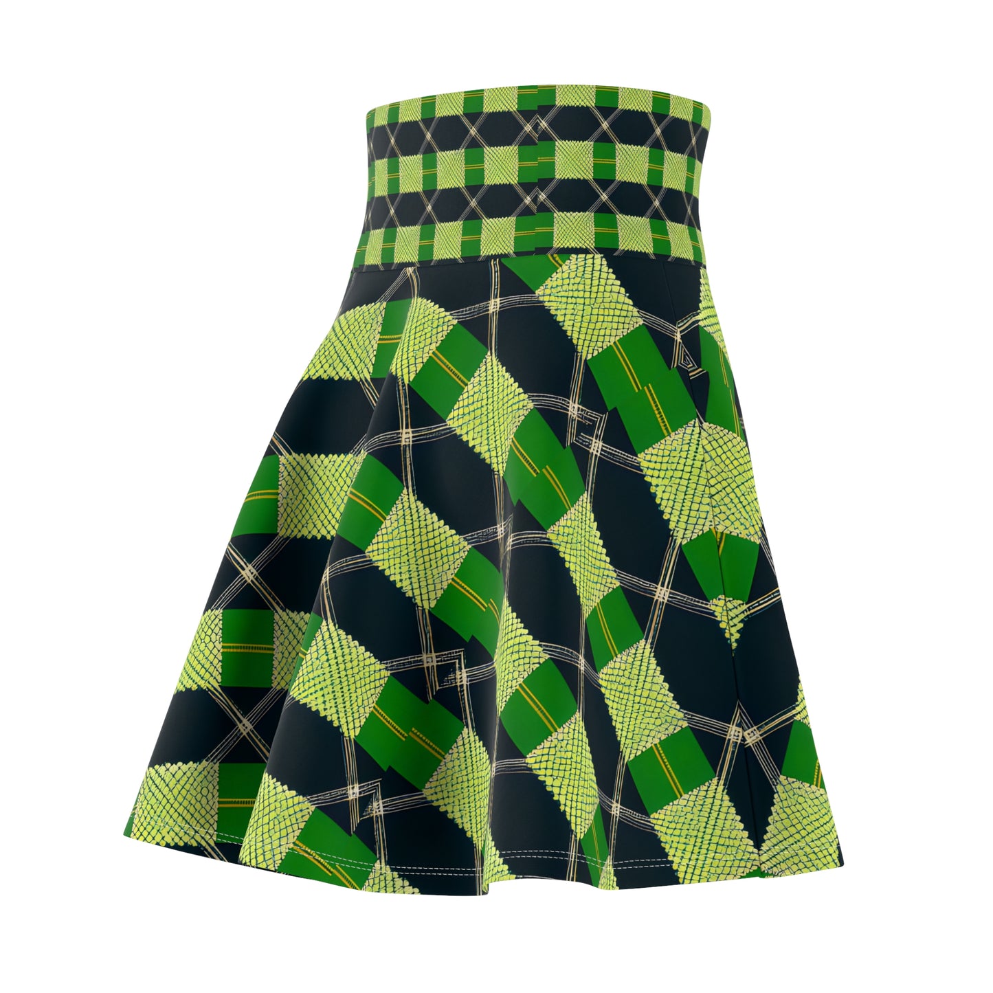 Irish Plaid Skater Skirt (AOP)