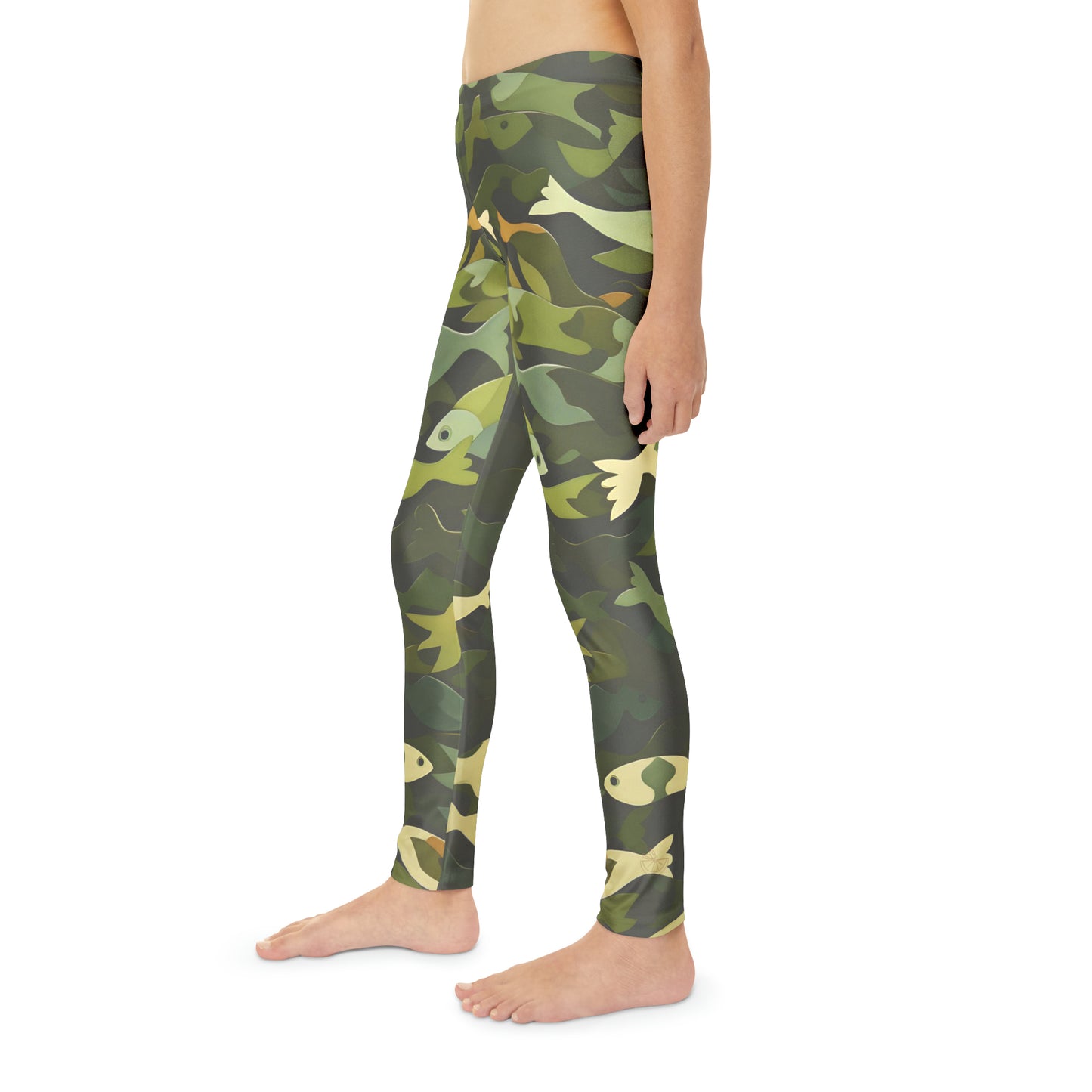 FCF Co. Fish Camo Youth Full-Length Leggings (AOP)