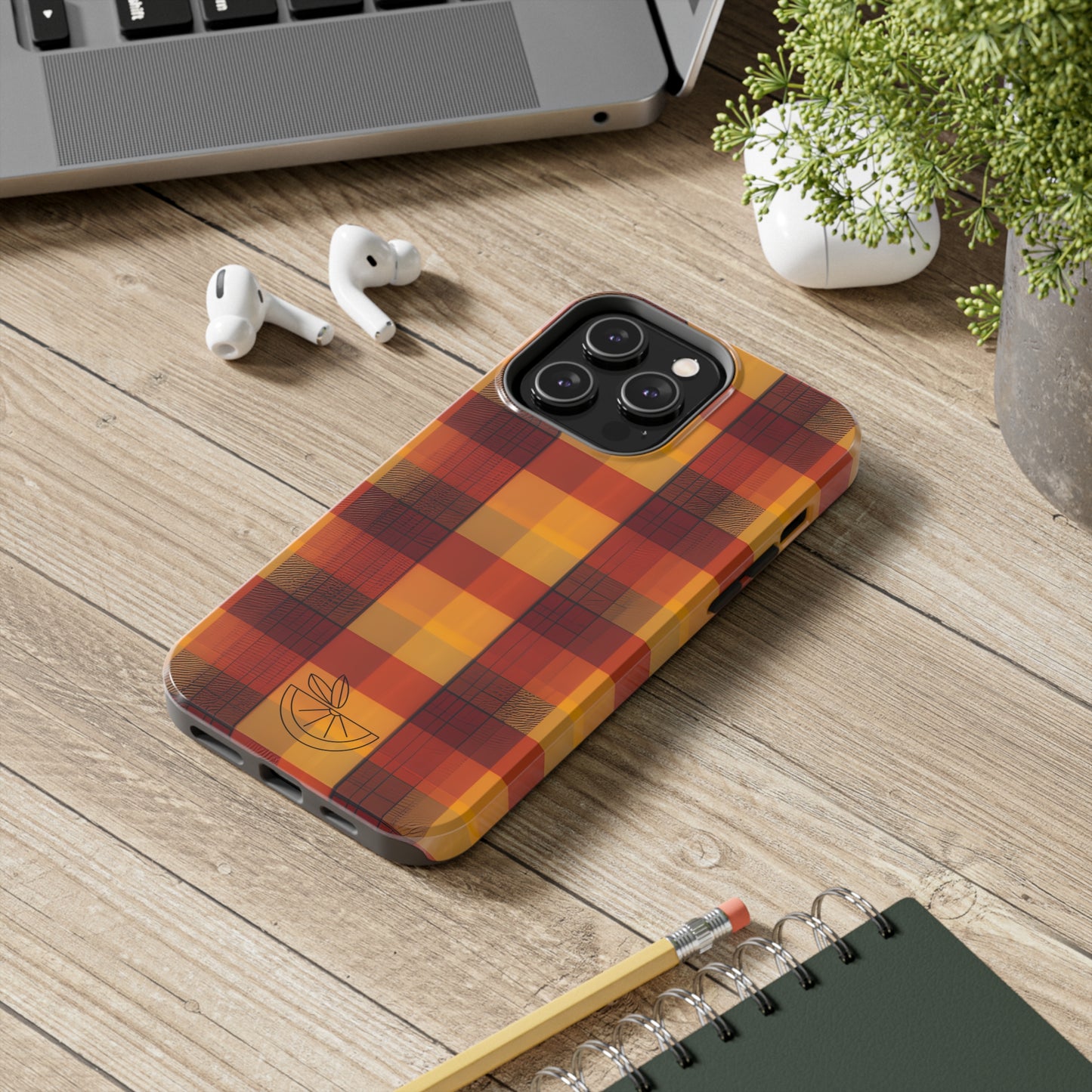 Vintage Fall Plaid HLC Tough Phone Cases