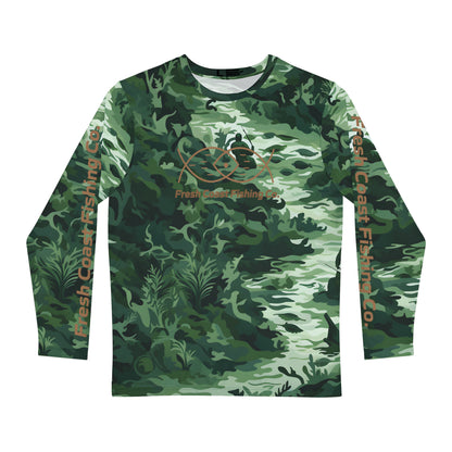 FCF Co Fisherman Camo Men's Long Sleeve Shirt (AOP)