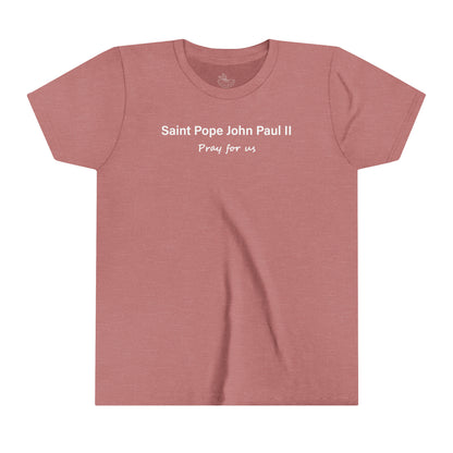 Saint Pope John Paul II Youth Short Sleeve Tee