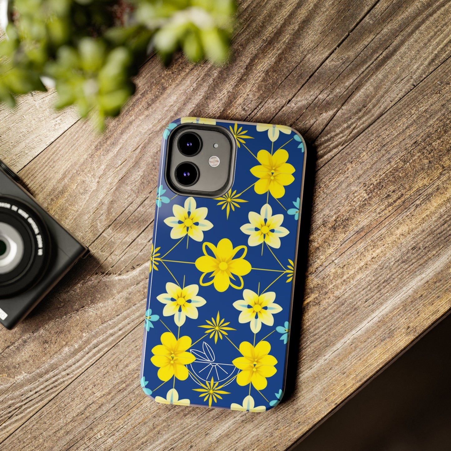 Vintage Yellow Flowers Tough Phone Cases