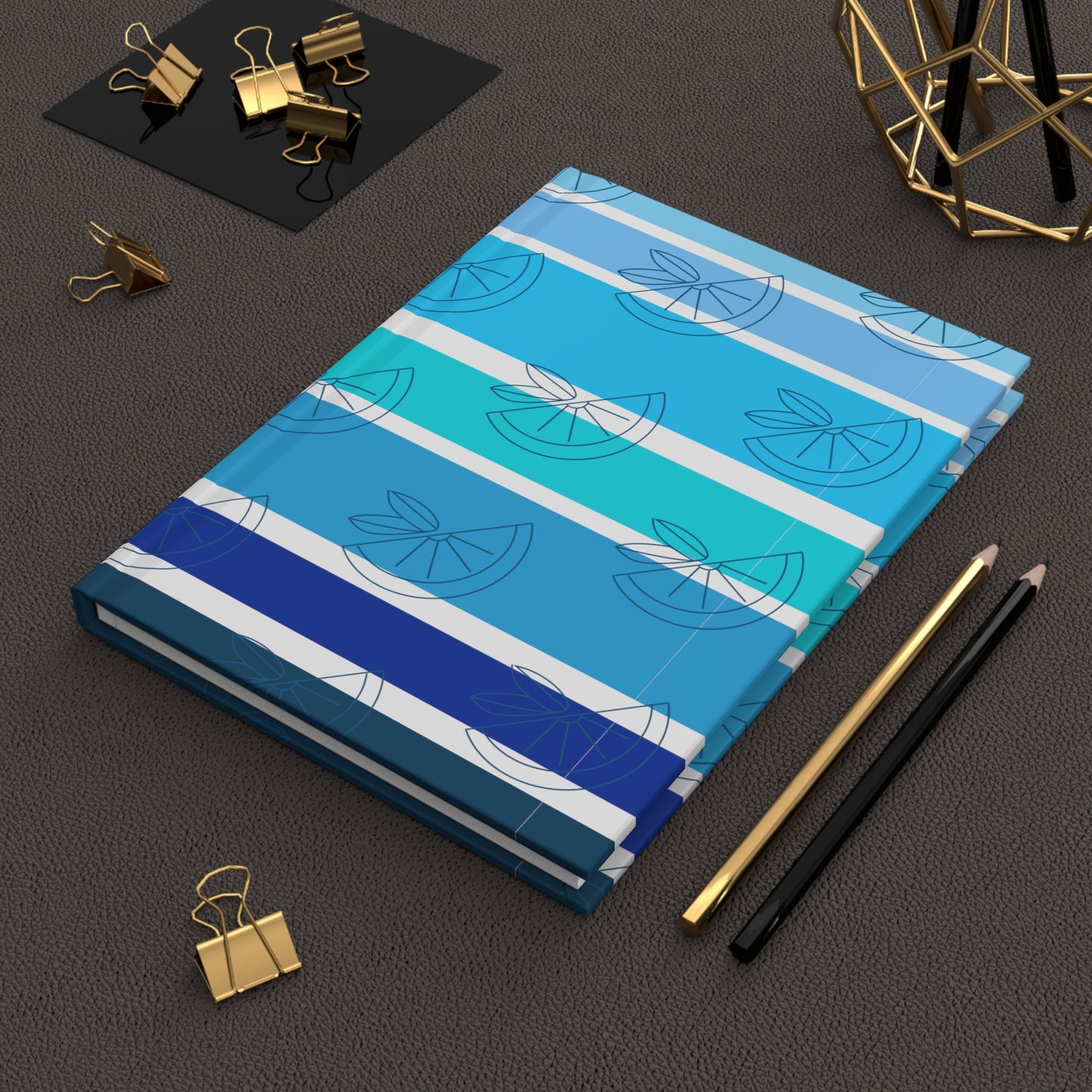 HLC Blue Stripes Hardcover Journal Matte