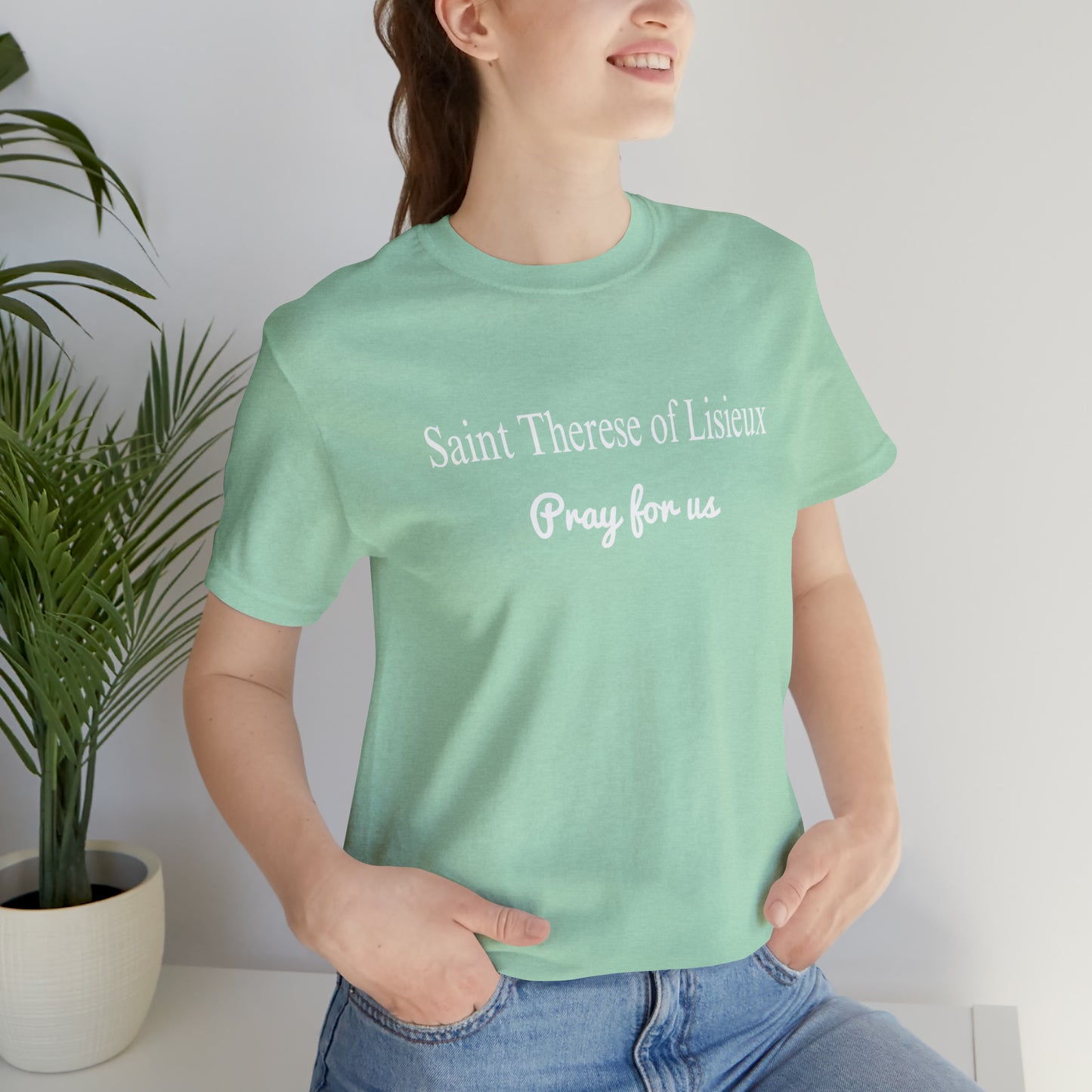 Saint Therese of Lisieux Unisex Jersey Short Sleeve Tee