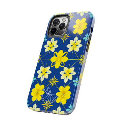 Vintage Yellow Flowers Tough Phone Cases