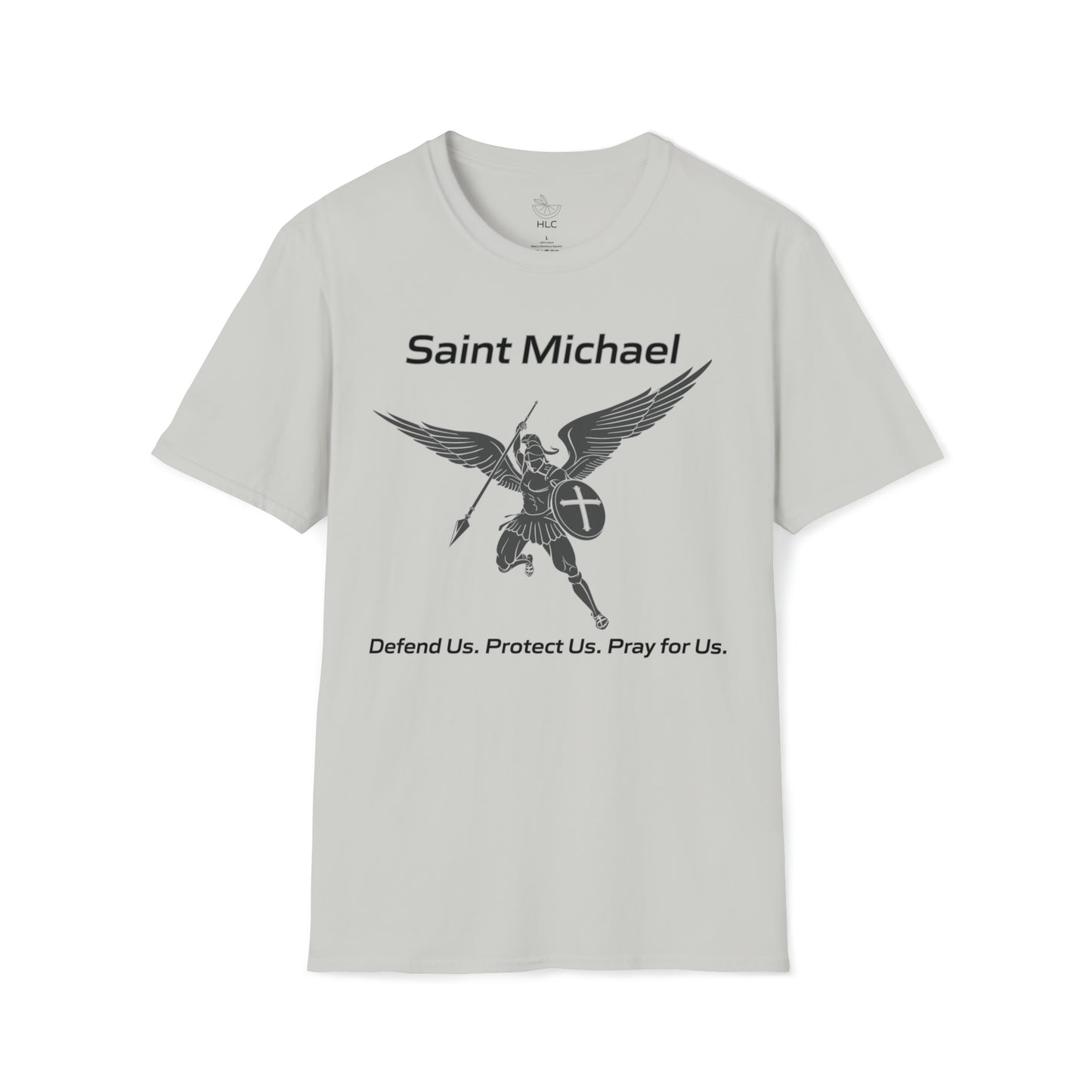 Archangel Saint Michael Art Design w/ prayer Unisex Softstyle T-Shirt