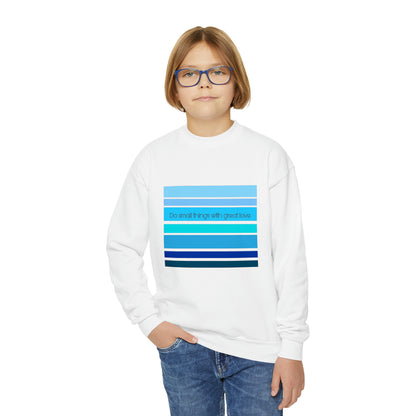 HLC Blue Stripes Youth Crewneck Sweatshirt