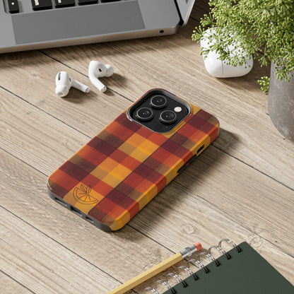 Vintage Fall Plaid HLC Tough Phone Cases