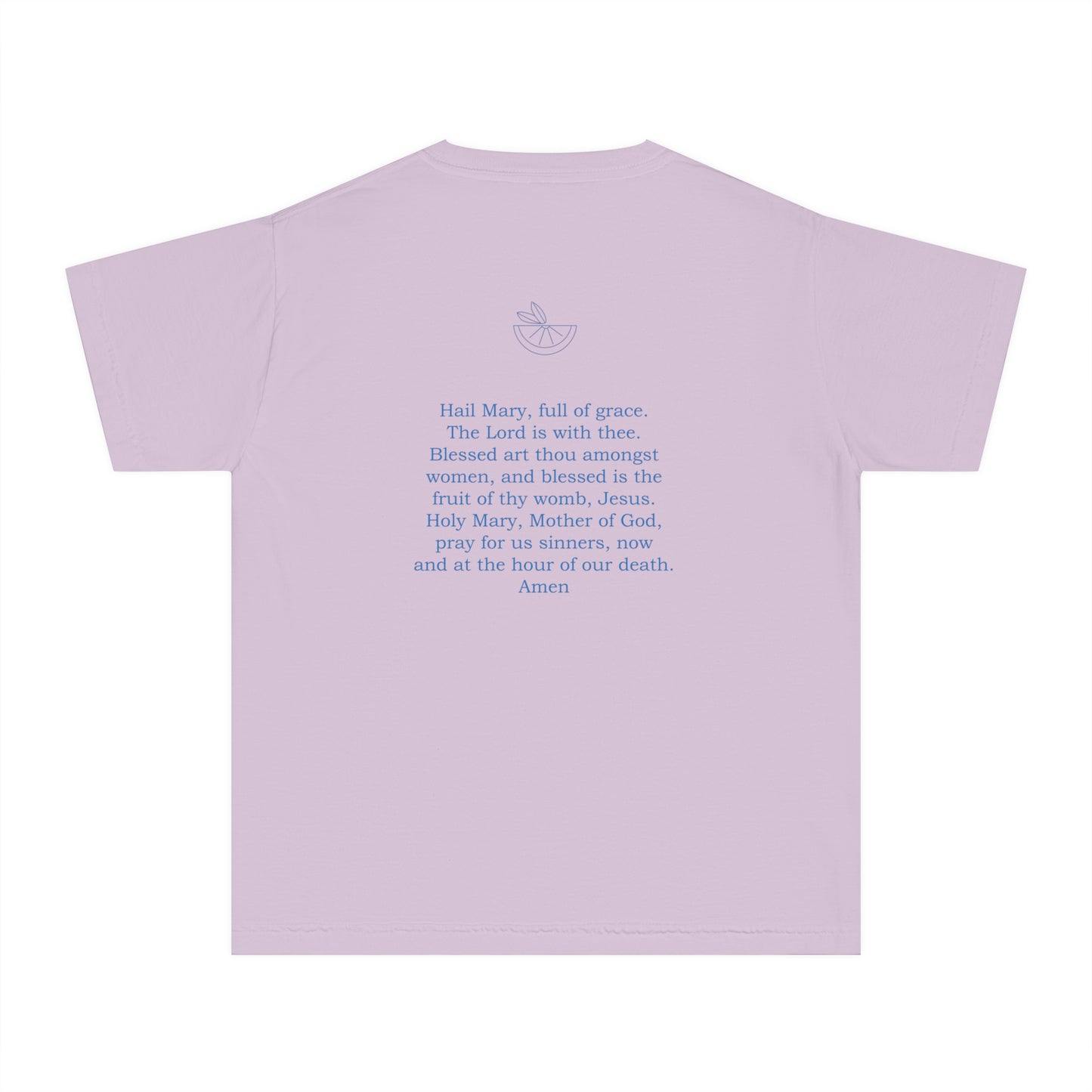 Hail Mary Prayer/Flowers Youth Midweight Tee