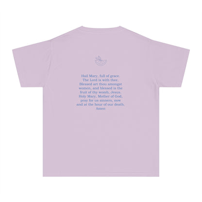 Hail Mary Prayer/Flowers Youth Midweight Tee